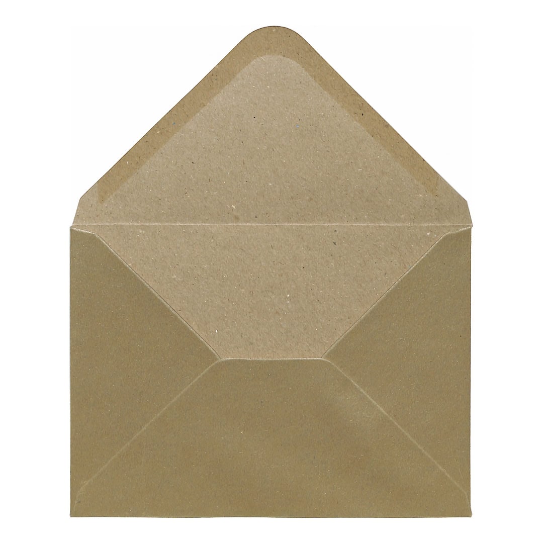 Champagne Kraft Envelope 5x7 Open