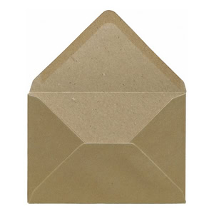 Champagne Kraft Envelope B6 Open