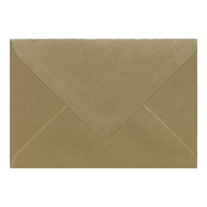 Champagne Kraft Envelope C6 Closed