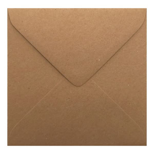 Fleck Kraft Envelope 130mm Square Closed