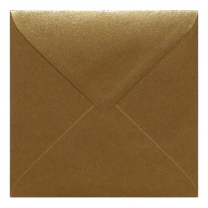 Gold Kraft Envelope 155mm Square Closed