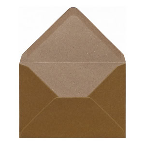 Gold Kraft Envelope B6 Open