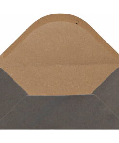 Pewter Kraft Envelope Dl Open