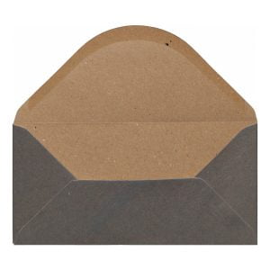 Pewter Kraft Envelope Dl Open