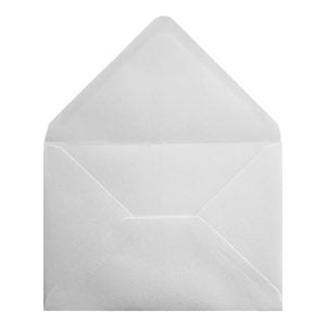 Accent Alabaster Envelope 5x7 Open