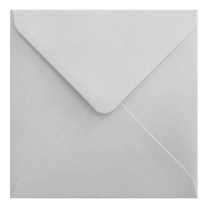 White Laid Envelope 155mm Square Closed