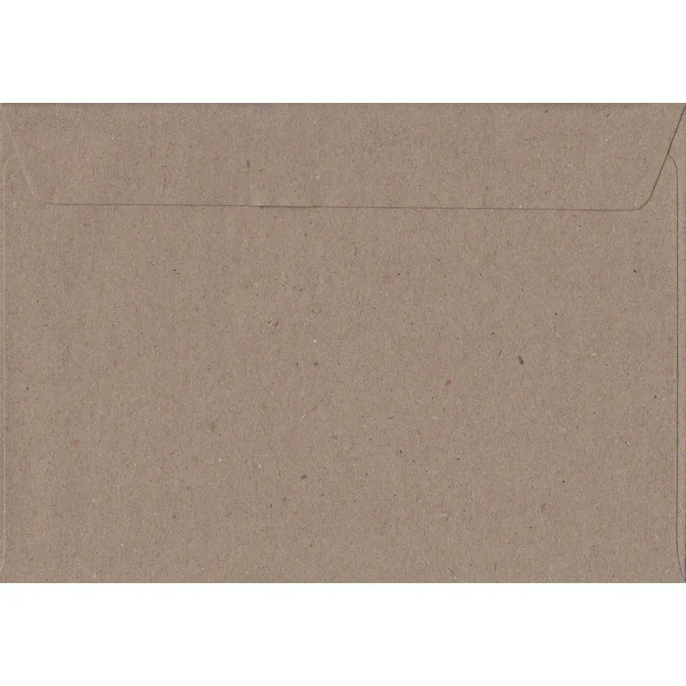 100 A5 Kraft Envelopes. Recycled Fleck. 162mm x 229mm. 100gsm paper. Peel/Seal Flap.