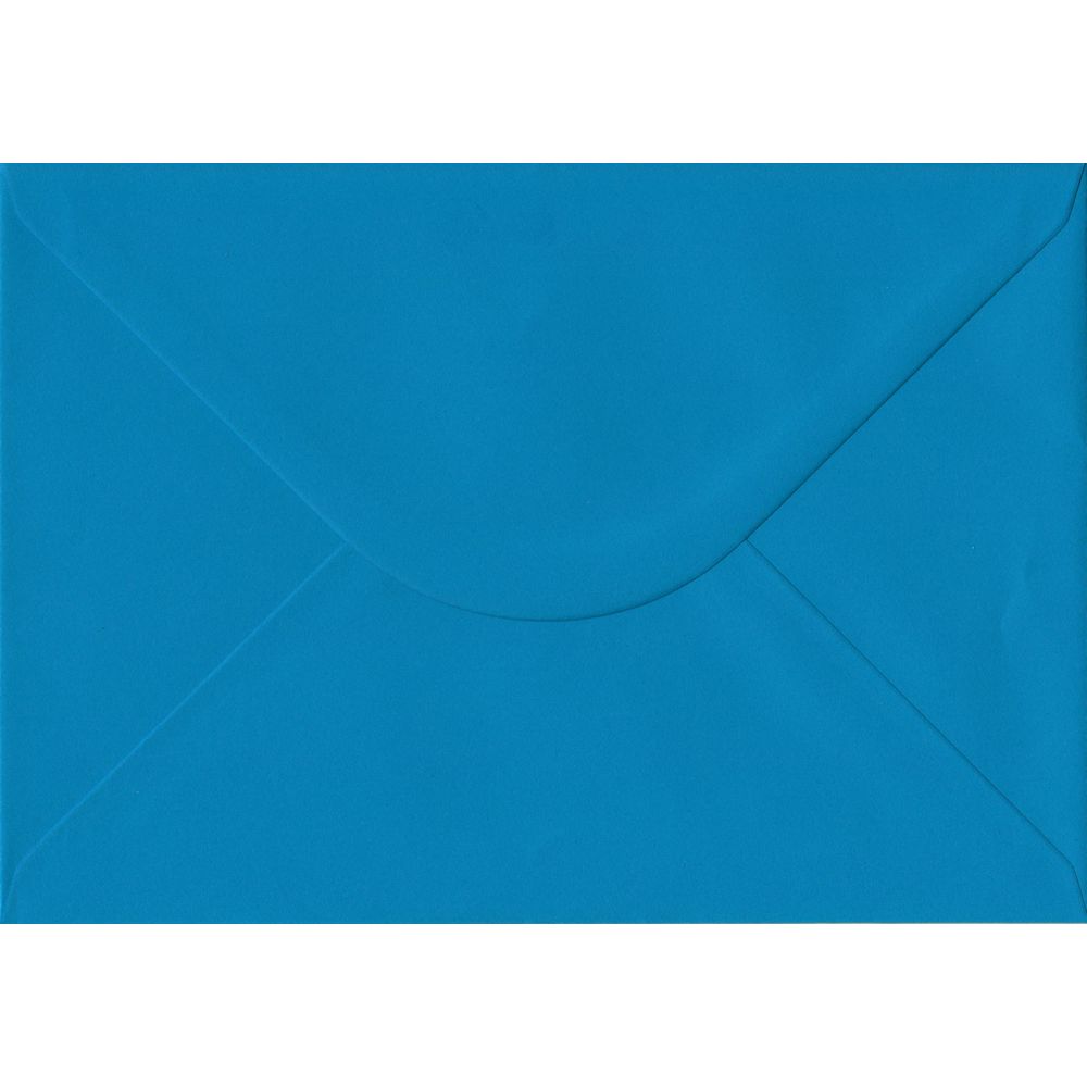 100 A5 Blue Envelopes. Kingfisher Blue. 162mm x 229mm. 100gsm paper. Gummed Flap.