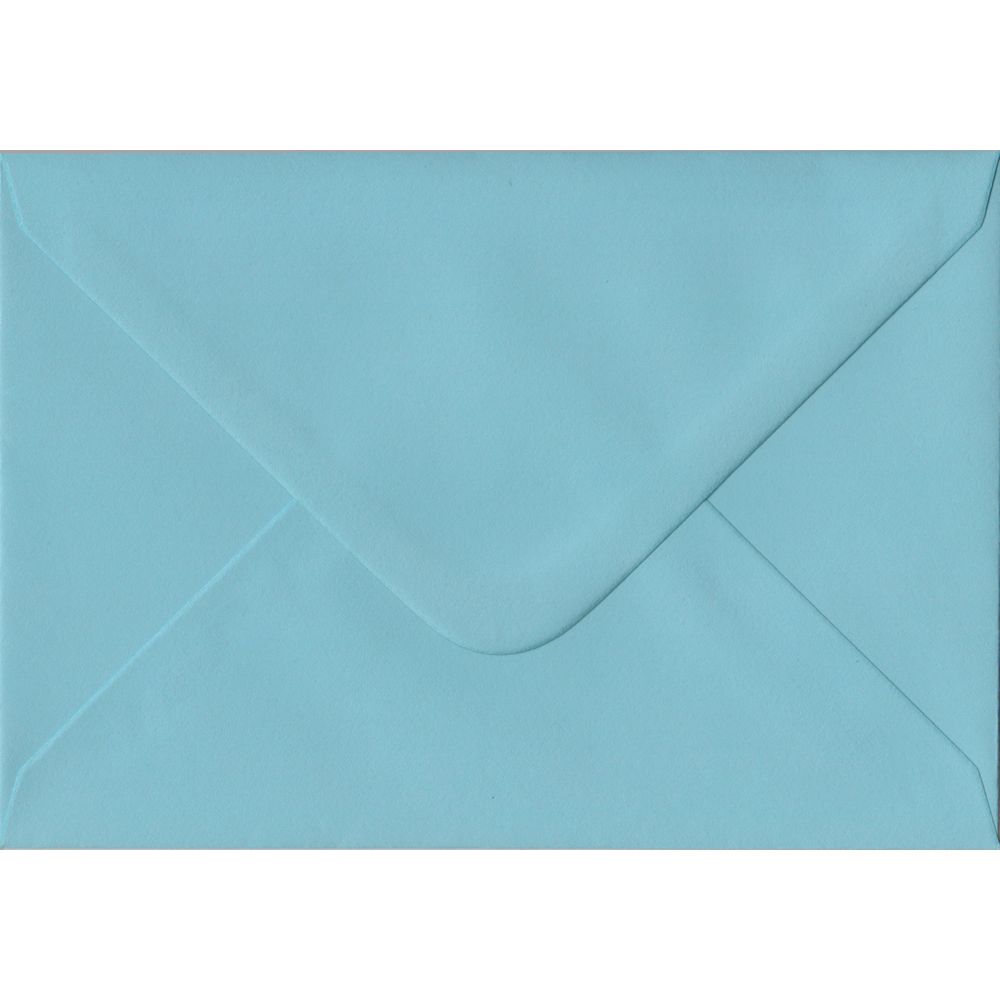 100 A6 Blue Envelopes. Blue. 114mm x 162mm. 100gsm paper. Gummed Flap.
