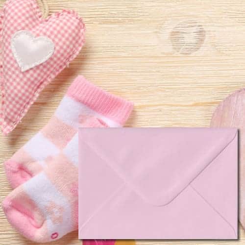 Baby Pink Colour Envelopes