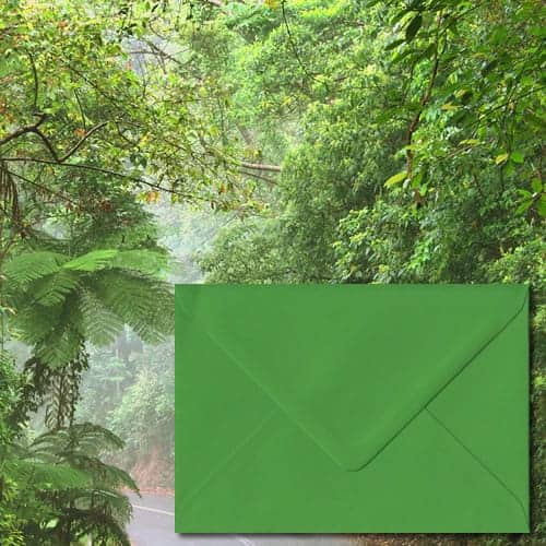 Fern Green Colour Envelopes