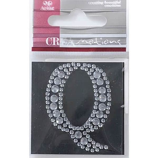 Diamond Crystal Letter Q Craft Embellishment By Artoz