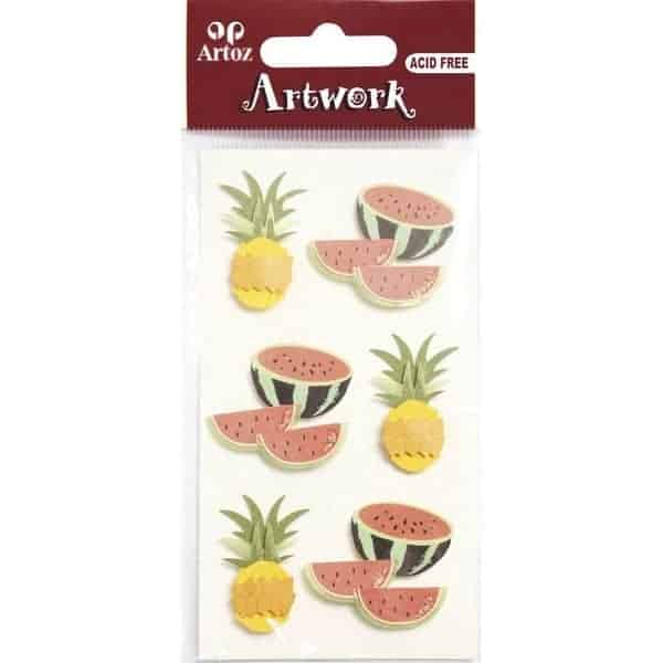 Pineapple And Melon Craft Embellishment By Artoz