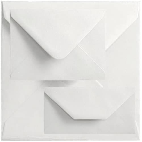 Economy Box Of 1000 133mm x 133mm White Square Envelopes
