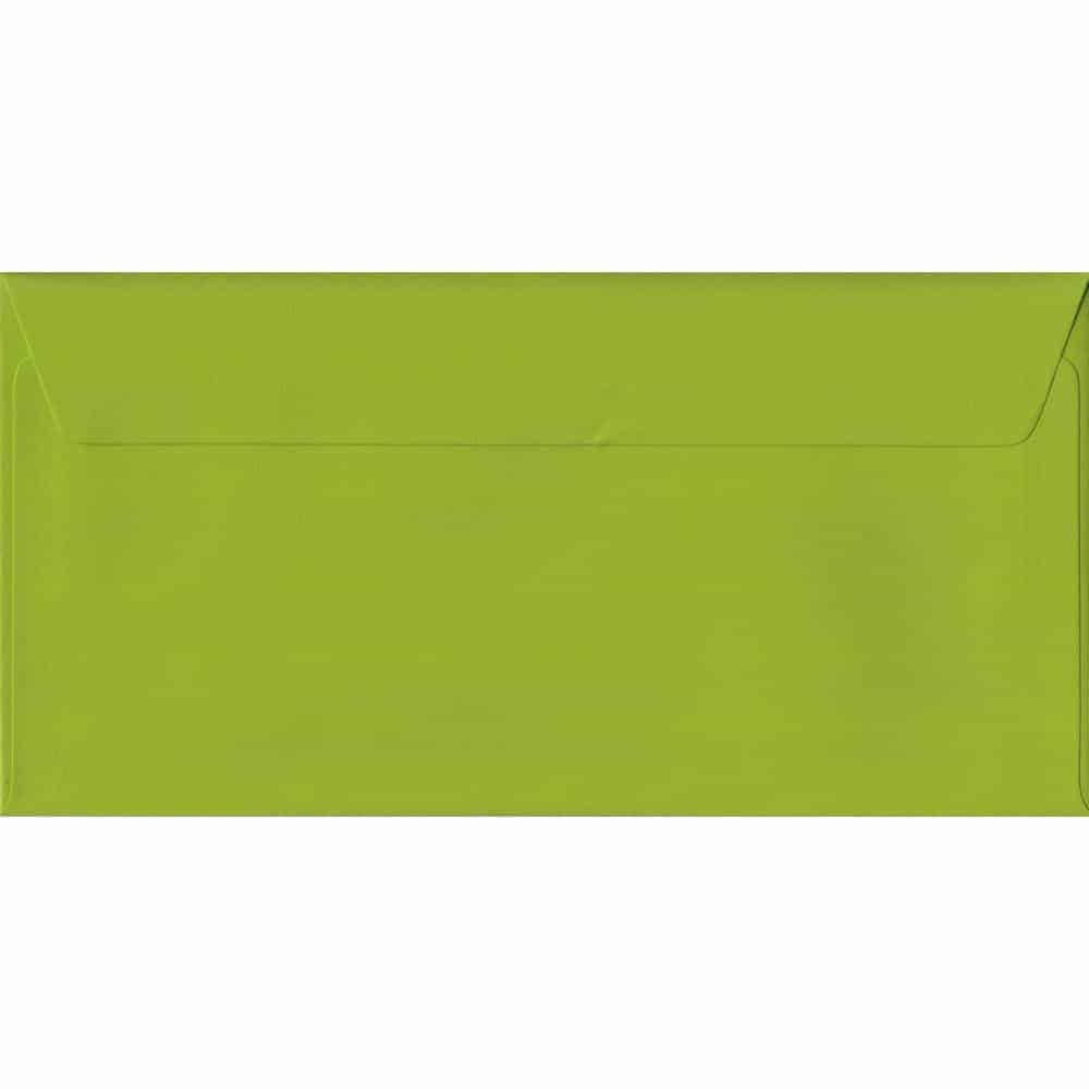 Fresh Green Plain Peel And Seal DL 110mm x 220mm Individual Coloured Envelope