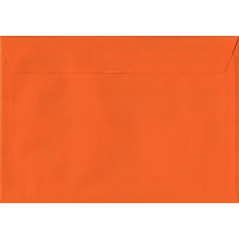 Orange Plain Peel And Seal C6 114mm x 162mm Individual Coloured Envelope