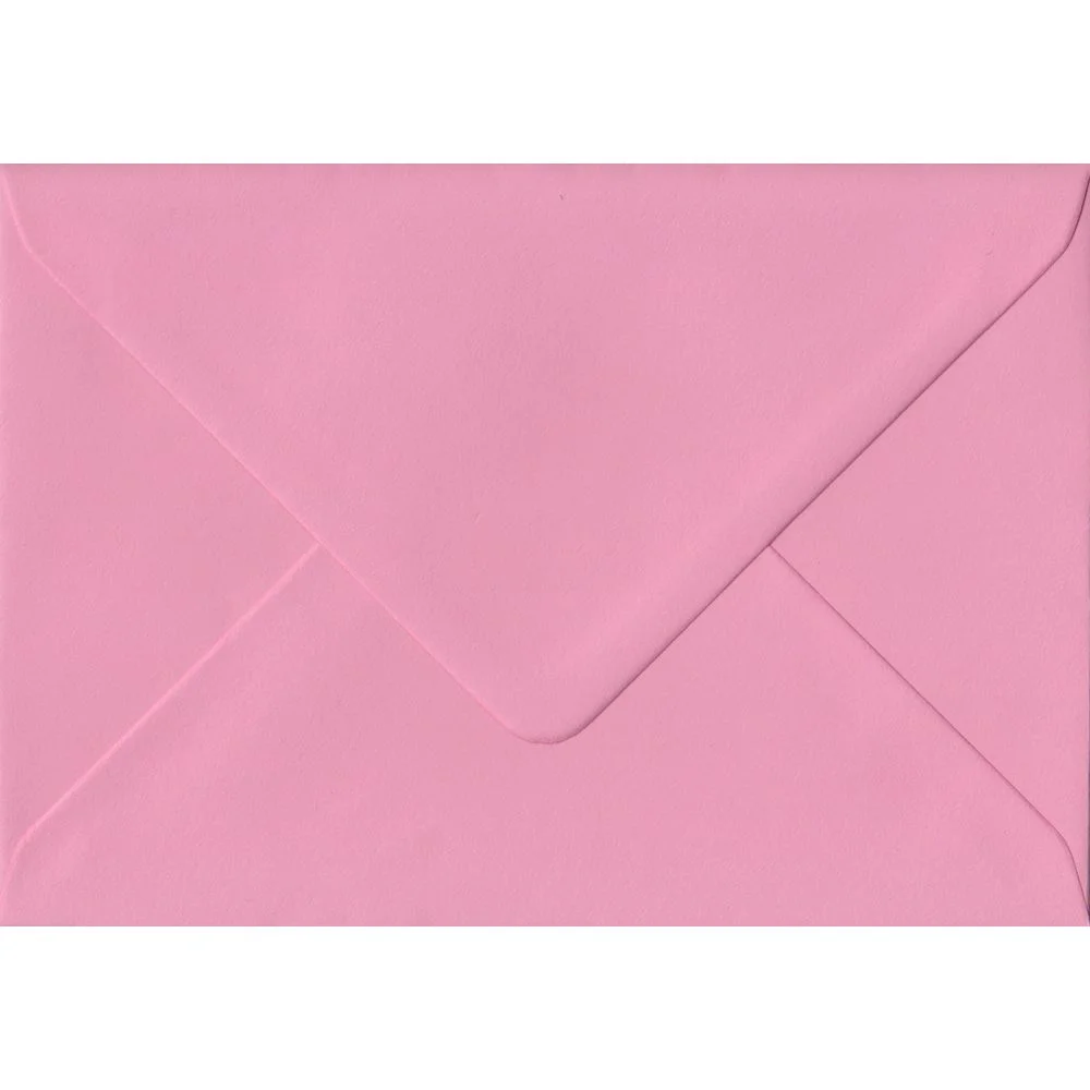 Pink Pastel Gummed C6 114mm x 162mm Individual Coloured Envelope
