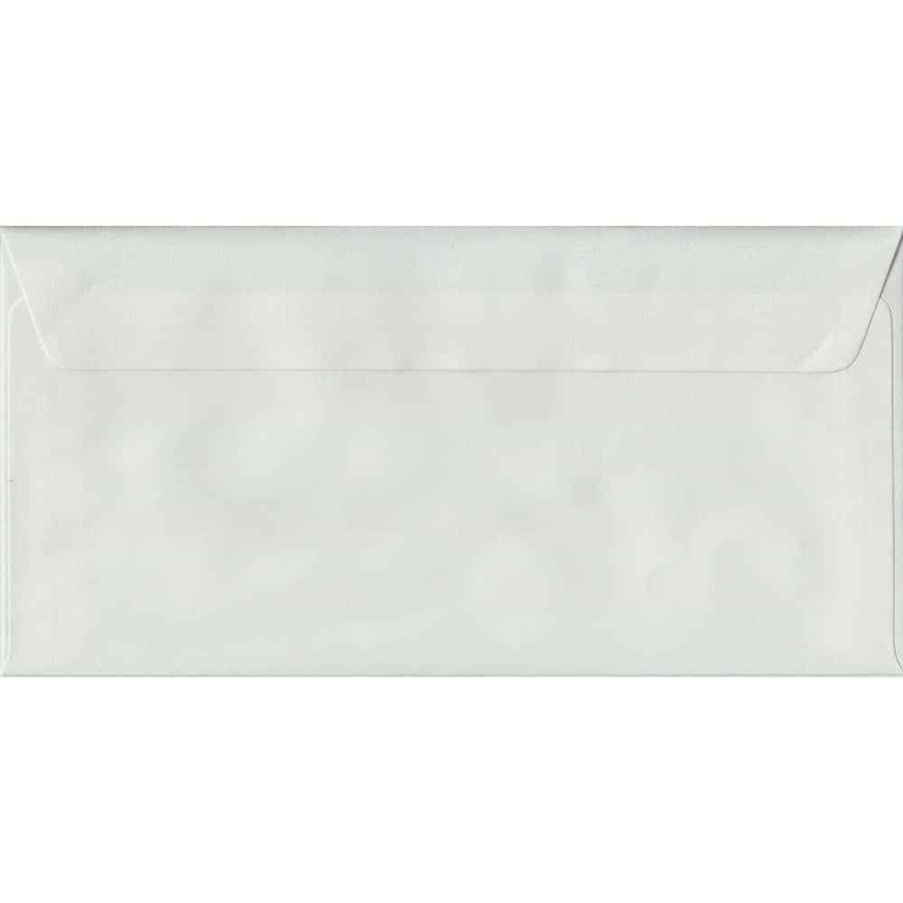 White Laid Textured Peel And Seal DL 110mm x 220mm Individual Coloured Envelope