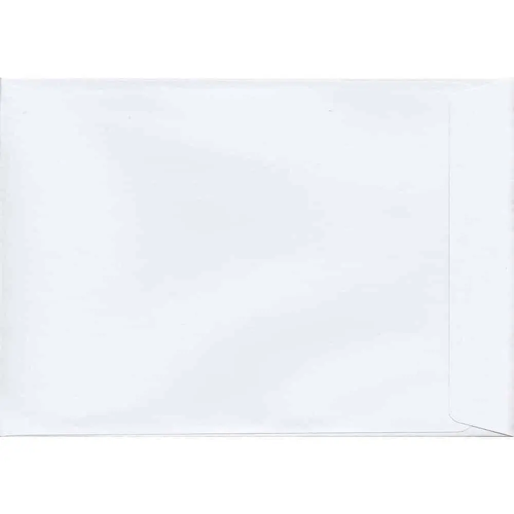 White 229mm x 324mm 120gsm Peel/Seal C4/Full Size A4 Sized Pocket Envelope