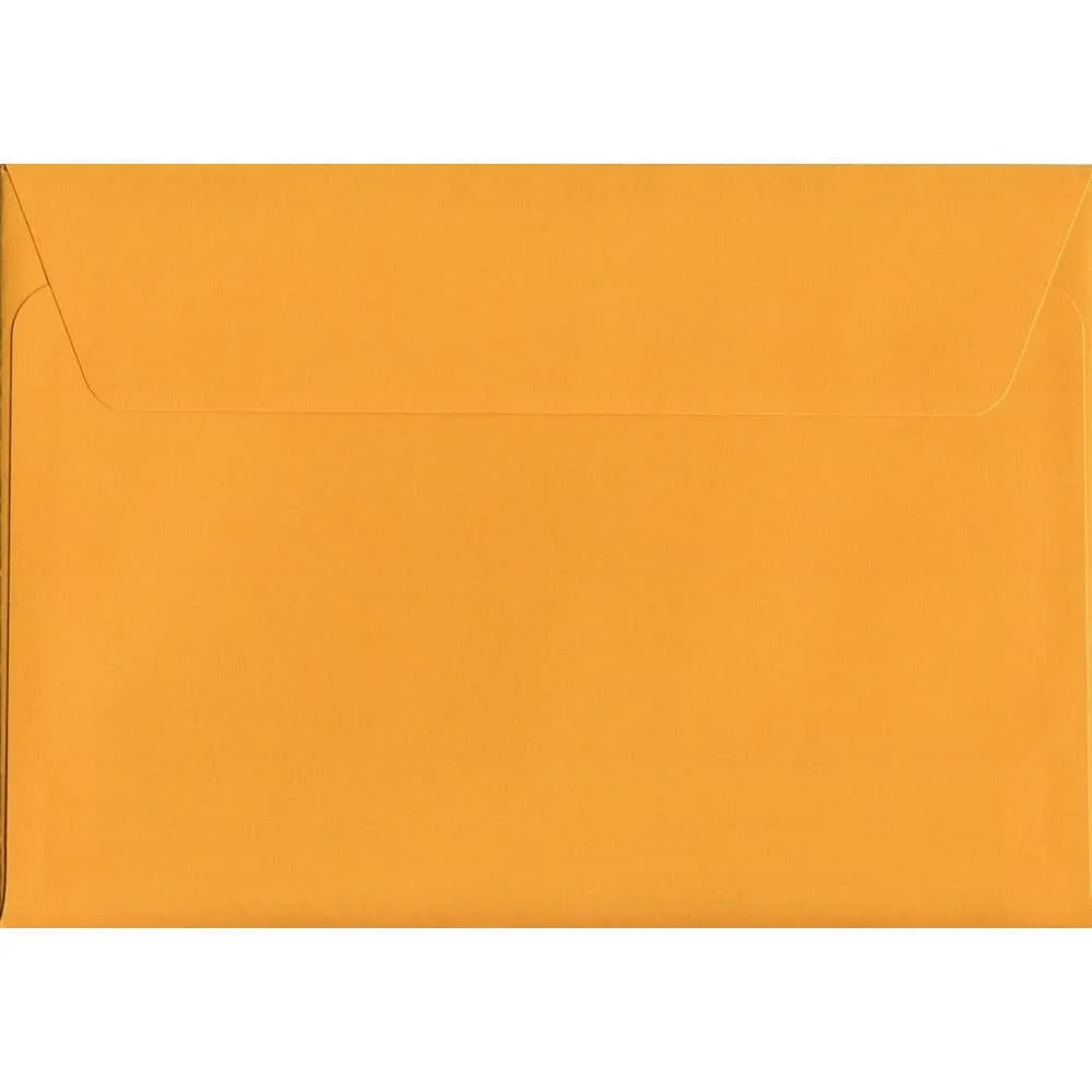 Golden Yellow Peel/Seal C6 114mm x 162mm 120gsm Luxury Coloured Envelope