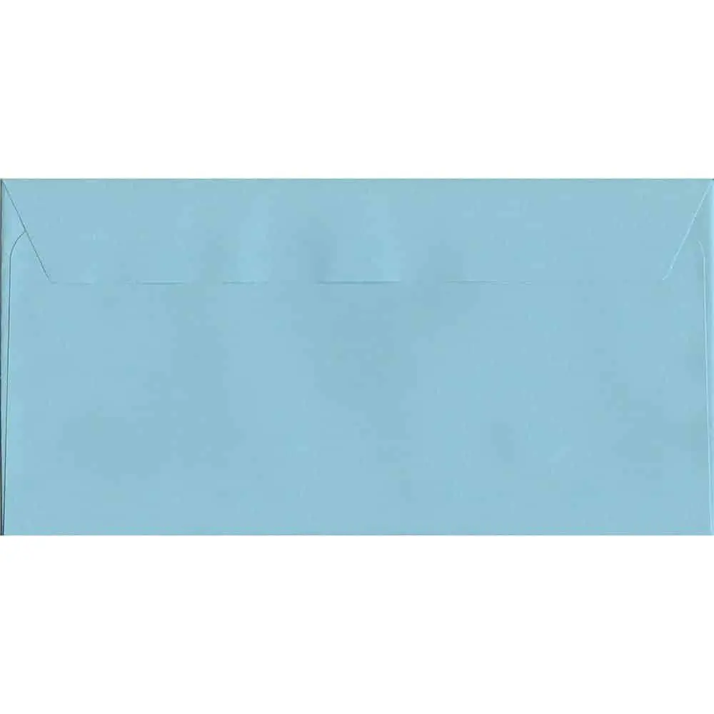 Cotton Blue Peel/Seal DL 114mm x 229mm 120gsm Luxury Coloured Envelope
