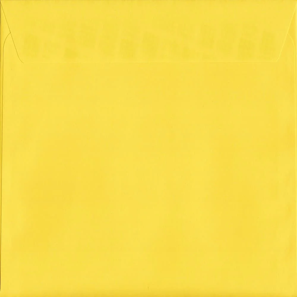 Canary Yellow Peel/Seal S2 220mm x 220mm 120gsm Luxury Coloured Envelope