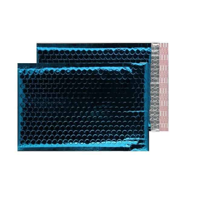 Peacock Blue Gloss 250mm x 180mm Bubble Lined Envelopes (Box Of 100)