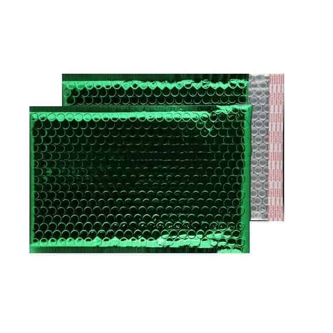 Emerald Green Gloss 250mm x 180mm Bubble Lined Envelopes (Box Of 100)
