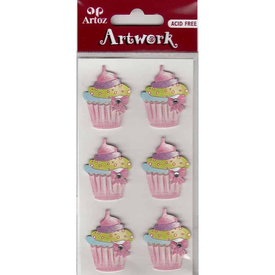 Cupcakes Craft Embellishment By Artoz