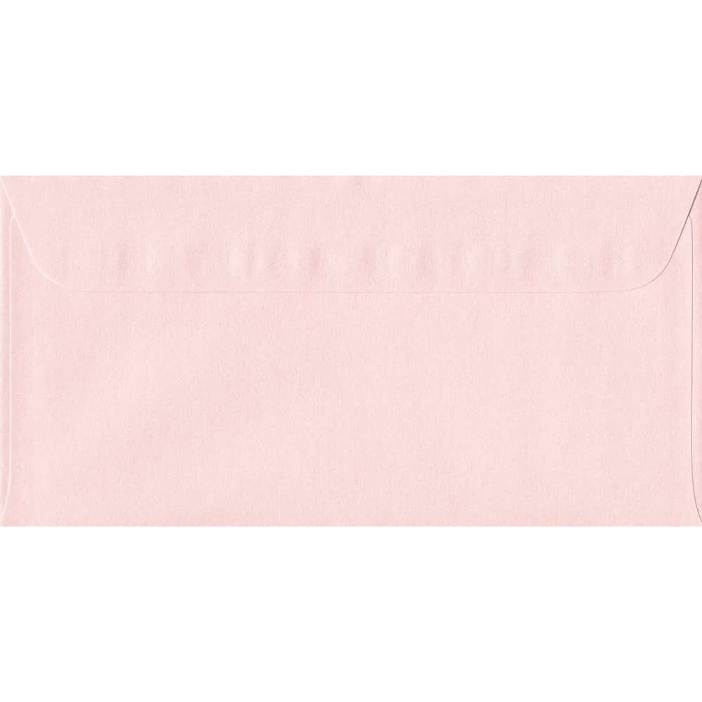 114mm x 224mm Ballerina Pink Pearlescent Envelope. DL Paper Size. Peel/Seal Flap. 120gsm Paper.