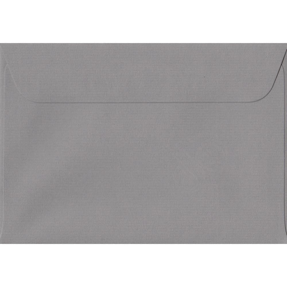 114mm x 162mm Graphite Grey Laid Envelope. C6/A6 Paper Size. Peel/Seal Flap. 100gsm Paper.