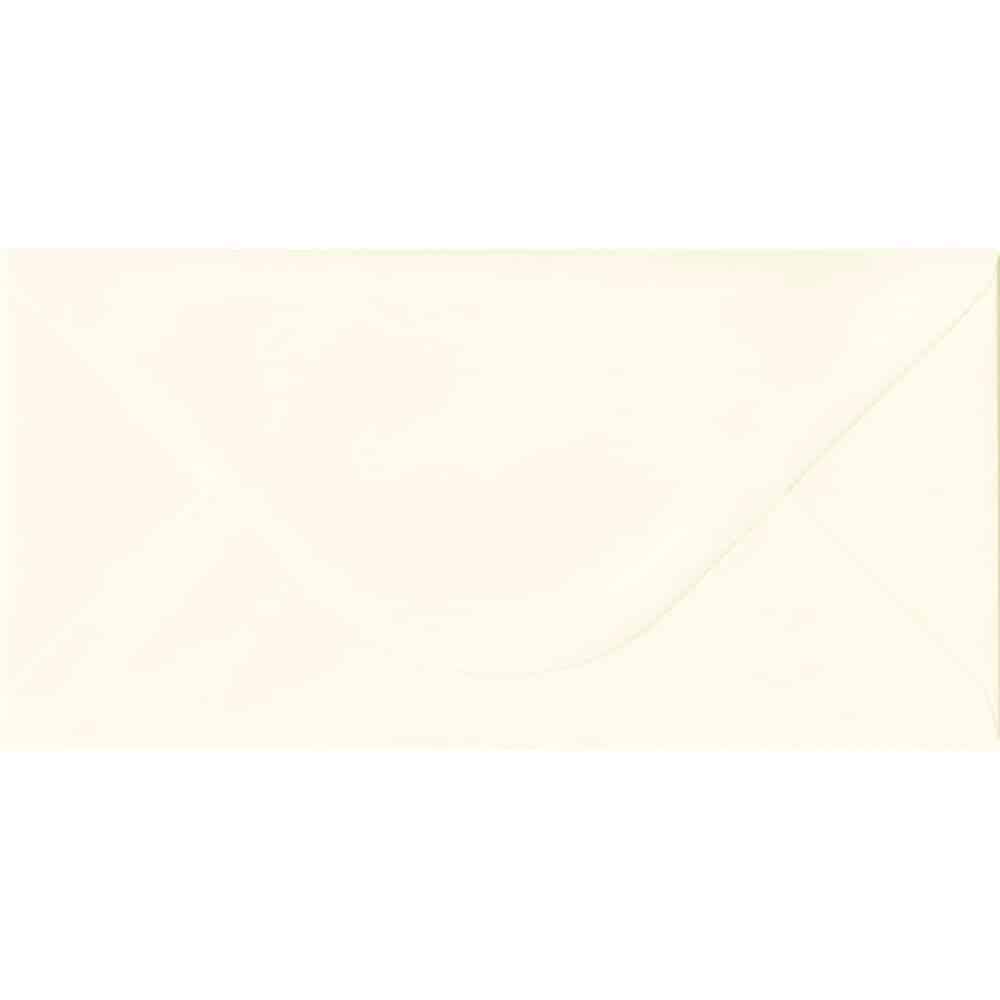110mm x 220mm Magnolia Textured Envelope. DL Envelopes Size. Gummed Flap. 100gsm Paper.