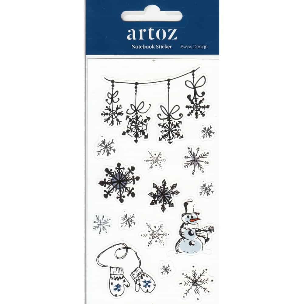 Christmas Snowflake Self Adhesive Stickers By Artoz