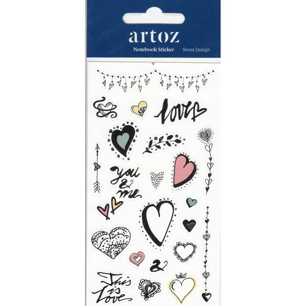 Love Romance Self Adhesive Stickers By Artoz