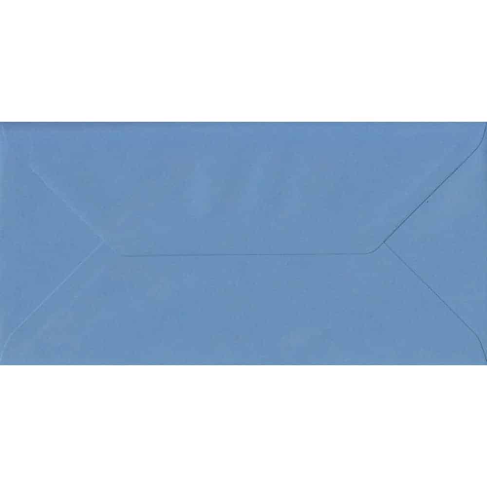 110mm x 220mm China Blue Top Quality Envelope. DL Envelopes Size. Gummed Flap. 100gsm Paper.