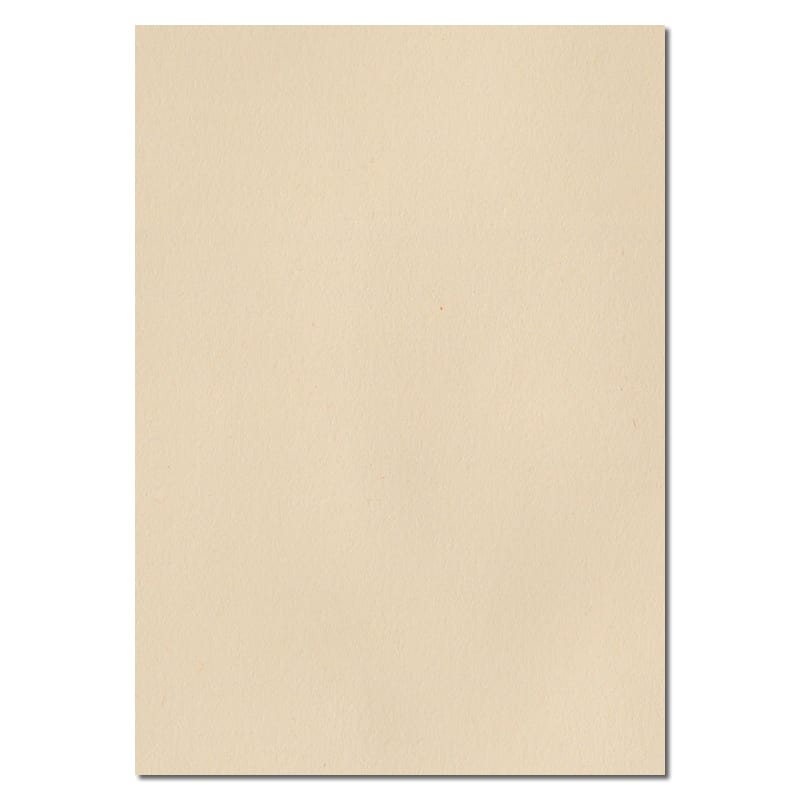297mm x 210mm Cream Solid Paper. A4 Sheet Size. 100gsm Cream Paper.