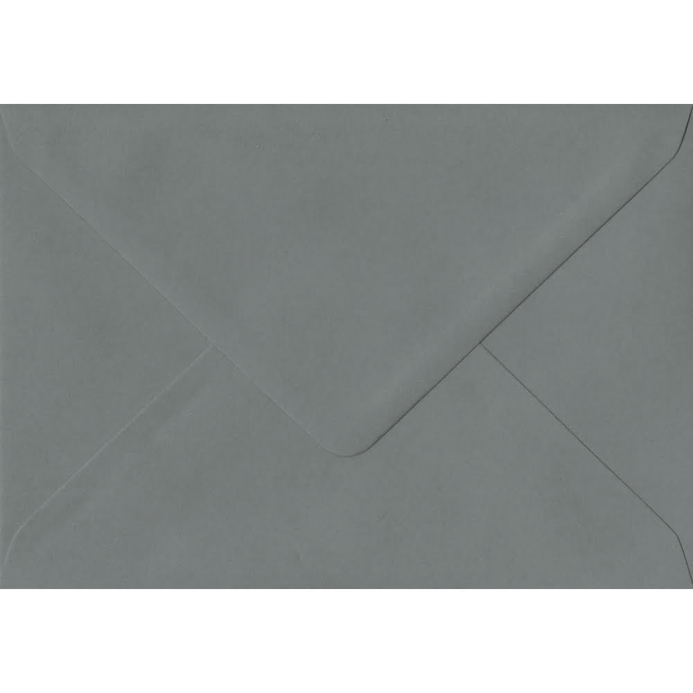 114mm x 162mm Vintage Grey Extra Thick Envelope. C6 (to fit A6) Size. Gummed Flap. 135gsm Paper.