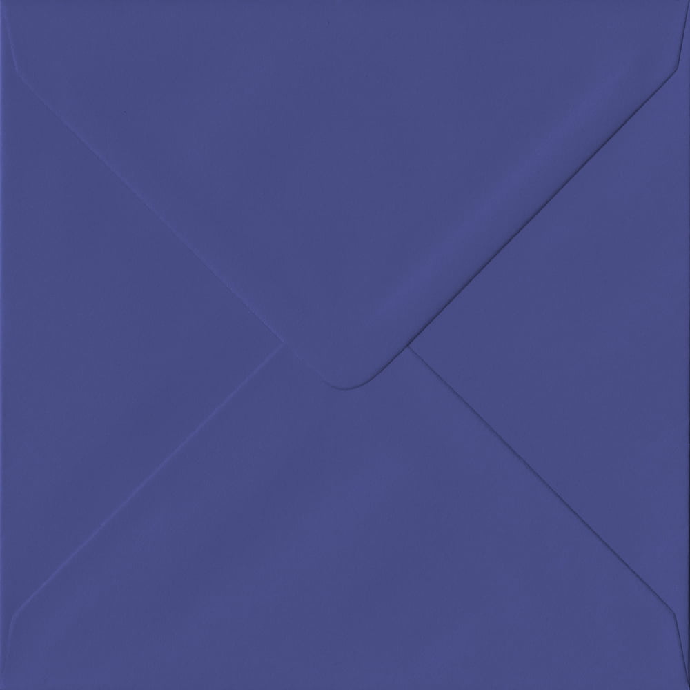 Square Intense Iris Blue Envelope