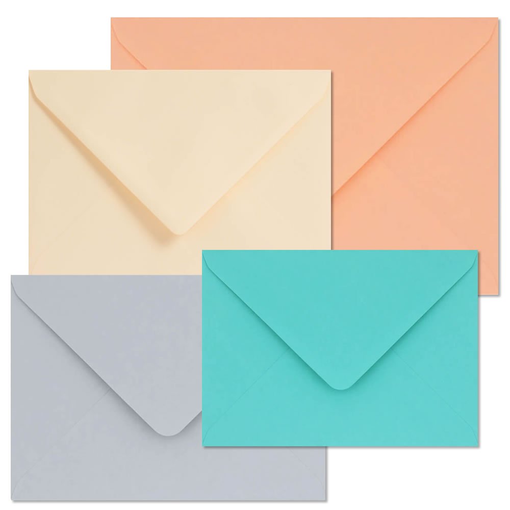 Clariana 5x7 inch Coloured Envelopes