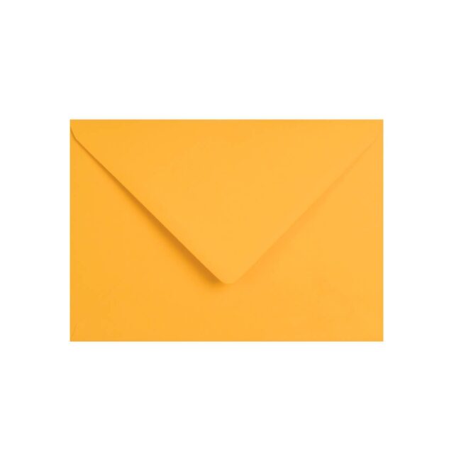75 Pack Dark Yellow C5 Envelopes. Gummed VFlap. Yellow 120gsm Smooth