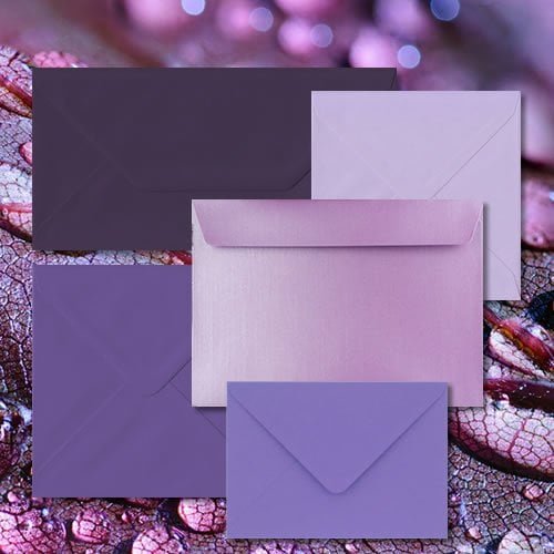 All Purple Lilac Envelopes