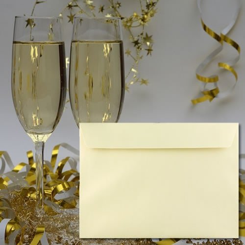Pearl Champagne Envelopes