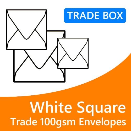 White Square Envelopes (Trade Box)